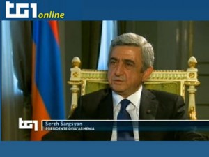Президент Армении назвал итальянскому телеканалу причины «страусиной политики» ряда стран в вопросе признания Геноцида армян
