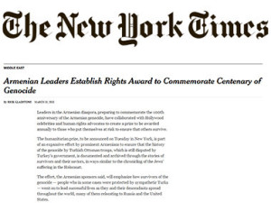 The New York Times: Учреждена международная премия «Aurora Prize» размером в $1 млн.