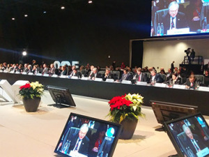 Министр иностранных дел Армении Эдвард Налбандян выступил с речью на 21-м пленарном заседании глав МИД стран Организации по безопасности и сотрудничеству в Европе (ОБСЕ) в Базеле.
